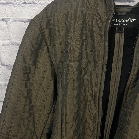 Forecaster of Boston Quilted Hooded Jacket – Large- Olive Iridescent Sheen - Picture 3 of 11